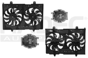 218-2324-01 MOTOVENTILADOR NS X-TRAIL 08-14 L4 2.5 LTS DOBLE COMPLETO 4 Y 4 PINES KF
