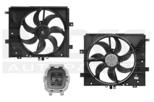 218-2330-01 MOTOVENTILADOR NS VERSA 12-19 L4 1.6 LTS STD P/RAD SENCILLO COMPLETO 4 PINES TW