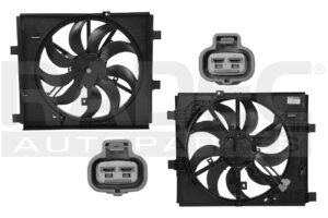 218-2344-01 MOTOVENTILADOR NS JUKE 11-17 L4 1.6L P/RAD SENCILLO COMPLETO 2 Y 2 TERMINALES KF