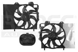 218-2402-00 MOTOVENTILADOR PG 207 07-14 L4 1.4, 1.6 LTS P/RAD SENCILLO COMPLETO 2 PINES CN