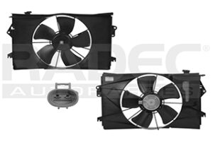 218-3004-09 MOTOVENTILADOR TY COROLLA 03-08 L4 1.8 LTS P/RAD C/DEPOSITO SENCILLO COMPLETO 2 PINES KF