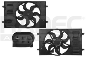 218-3111-02 MOTOVENTILADOR VW GOLF 15-20 L4 1.8, 2.0L P/RAD SENCILLO COMPLETO KF