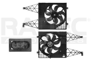 218-3112-03 MOTOVENTILADOR VW JETTA 02-05 L4 1.9, 2.0 LTS P/RAD SENCILLO COMPLETO 3 PINES TW