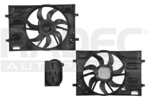 218-3112-04 MOTOVENTILADOR VW JETTA 19-21 L4 1.4, 2.0L P/RAD MOT BRUSHLESS SENCILLO COMPLETO 4 PINES KS
