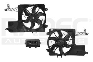 218-3115-03 MOTOVENTILADOR VW POINTER 98-09 L4 1.8, 2.0 LTS STD P/RAD SENCILLO COMPLETO 2 PINES KS