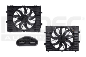 218-3121-00 MOTOVENTILADOR VW TOUAREG 12-17 V6 3.6 LTS 2 PINES C/RESIST P/RAD P/AA SENCILLO COMPLETO