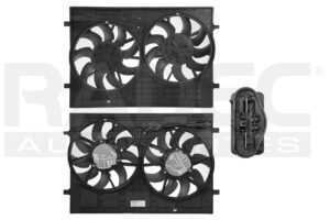 218-3140-00 MOTOVENTILADOR VW TERAMONT 19-22 L4 2.0 TURBO/V6 3.6 LTS DOBLE COMPLETO TY