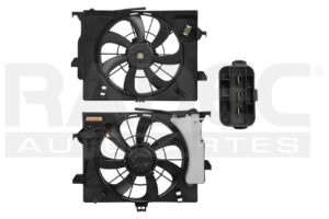 218-3506-00 MOTOVENTILADOR KI RIO 16-20/HY ACCENT 12-20 L4 1.6 LTS C/DEPOS REC 3 PINES S/RESIST P/RAD P/AA SENCILLO COMPLETO