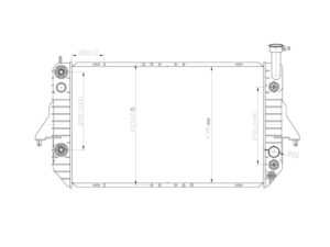RADA362A Radiador Aluminio GM Astro/Safari 96-05 AUT 1786
