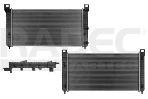 220-0639-27 RADIADOR CV SILVERADO 99-13 V6 4.8/V8 5.3, 6.0, 6.2, 6.5 LTS STD 34X17 1/4X26MM ALUM SOLD POLAR