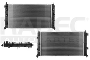 220-0639-29 RADIADOR CV SILVERADO 1500 19-23 V8 5.3 LTS AUT C/S AA 35X19 1/5X32MM ALUM SOLD POLAR