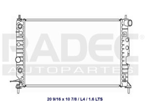 220-0649-00 RADIADOR CV VECTRA 04-06 V6 2.5 LTS AUTOMATICO