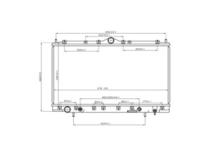 220-0918-01 RADIADOR DG STRATUS 00-05 V6 2.5 LTS AUTOMATICO