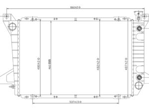 RADA163A Radiador Aluminio FD Pu F-150 Americana 95-97 AUT 1452
