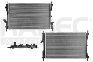 220-1217-12 RADIADOR FD FIESTA 04-17 L4 1.6 LTS STD C/S AA 23 2/9X14 7/8X16MM ALUM SOLD POLAR