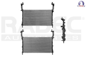 220-1228-10 RADIADOR FD MUSTANG 15-20 L4 2.3/V8 5.2 LTS AUT C/AA 25 1/2X14 1/2X26MM ALUM SOLD POLAR