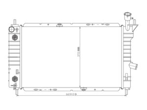 RADA149A Radiador Aluminio FD Topaz-Ghia 92-94 AUT 1322