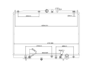 220-1305-03 RADIADOR HD ODYSSEY/OASIS 95-98 L4 2.2/2.3 LTS C/AIRE AUTOMATICO