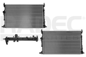 220-1601-07 RADIADOR JP CHEROKEE 19-22 L4 2.0 LTS AUT C/AA 26 1/2X16 8/9X16MM ALUM SOLD POLAR