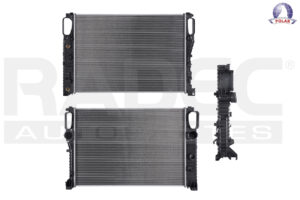 220-2014-00 RADIADOR MC E-320 02-09 V8 5.0 LTS AUT C/S AA 25 1/5X17 2/3X32MM ALUM SOLD POLAR