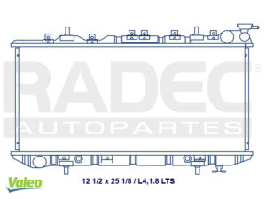 220-2316-06 RADIADOR NS SENTRA/TSUBAME/LUCINO 96-00 L4 1.8 LTS AUTOMATICO