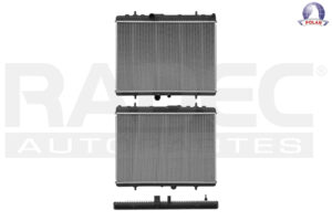 220-2404-07 RADIADOR PG 307 01-08 L4 2.0 LTS 16V STD C/S AA 15X21 1/6X26MM ALUM SOLD POLAR