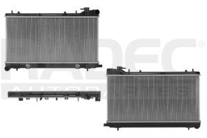 220-2801-01 RADIADOR SB FORESTER 99-02 H4 2.2, 2.5 LTS AUT C/S AA 13 2/5X27X16MM ALUM SOLD POLAR