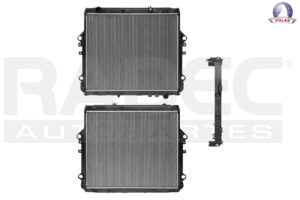 220-3007-04 RADIADOR TY HILUX 18-22 L4 2.8 LTS STD C/S AA DIESEL 21 2/3X25 4/5X26MM ALUM SOLD POLAR