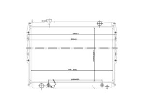 RADA354A Radiador Aluminio Toyota Tacoma 95-00 AUT REFORZADO 1755