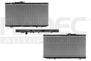 220-3016-01 RADIADOR TY TERCEL/PASEO 91-94 L4 1.5 LTS C/S AA STD 12 4/5X27X16MM ALUM SOLD POLAR