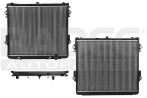 220-3022-02 RADIADOR TY LAND CRUISER 08-21 V8 5.7 LTS AUT C/S AA 23 2/9X28 2/7X42MM ALUM SOLD POLAR