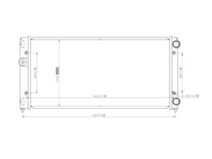 RADA282 Radiador Aluminio VW jetta 93-98 STD
