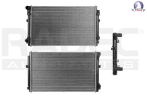 220-3111-17 RADIADOR VW GOLF 15 L4 1.4, 1.8, 2.0 LTS STD C/AA 25 3/5X15 2/3X26MM ALUM SOLD POLAR