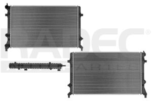220-3112-18 RADIADOR VW JETTA A6 BICENTENARIO MKVI 11-16 L4 2.0, 2.5 LTS STD C/S AA 25 3/5X15 2/3X26MM ALUM SOLD POLAR