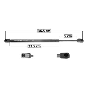 22074 AMORTIGUADOR COFRE FD GRAND MARQUIS 92-97 36.5 CM 23.5 CM 9 CM ENTRADA TIPO 18 ENTRADA 2 TIPO 9 112.4 125.89 8693