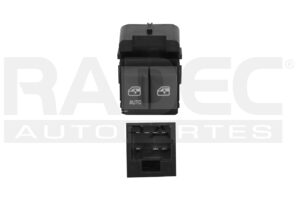 222-0623-00 CONTROL CRISTAL CV EXPRESS VAN 03-18/ GMC SAVANA 03-18 GRIS 7 PIN 2 TECLAS 12VCC TW
