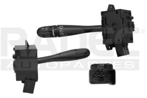 222-0718-00 PALANCA DIRECCIONAL CR VOYAGER 96-07 LIMPIABRISAS 4 PINS SIN NIEBLA CON LIMPIADOR TRASERO NEGRA 12VCC MNJ