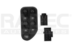 222-1208-01 CONTROL CRISTAL FD ECOSPORT 04-07 NEGRO 5 TECLAS IZQ