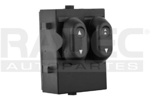 222-1215-17 CONTROL DE ELEVADOR FD F-150 04-08 6 PINS 2 TECLAS NEGRO 12VCC CUB IZQ