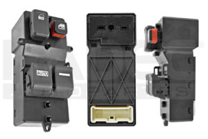 222-1301-05 CONTROL ELECTRICO HD ACCORD 2P COUPE 03-07 DE ELEVADOR 23 PINS 4 TECLAS NEGRO 12VCC MNJ DELANTERO IZQ