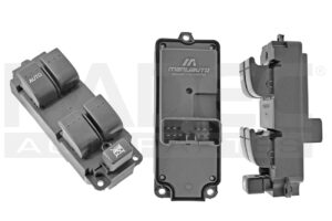 222-1901-01 CONTROL ELEVADOR MZ 3 04-09 10 PINS 5 TECLAS NEGRO 12VCC DELANTERO IZQ MNJ