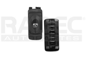 CONTROL CRISTAL NS APRIO 08-10/ NS PLATINA 02-10/ RN CLIO 02-10/RN KANGOO 04-17/RN SANDERO 07-15 NEGRO 5 PINS 1 TECLA BASE CORTA 12VCC BR DER