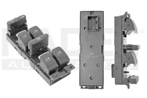 222-3111-03 CONTROL ELEVADOR VW GOLF 00-06/JETTA A4 99-07/PASSAT 01-05/JETTA CLASICO 08-15  9 PINS 6 TECLAS NEGRO FILO CROMADO 12VCC MANIJAUTO
