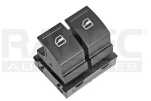 222-3111-05 CONTROL ELEVADOR VW GOLF 2P 07-13 ST IBIZA 09-17 4 PINS 2 TECLAS NEGRO FILO NEGRO 12VCC