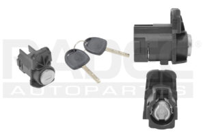 224-0645-01 CILINDRO PUERTA CV TORNADO 12-21 CON LLAVE PARA CHIP ZINC CON PLASTICO NEGRO BR IZQ