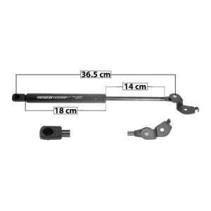 22465 AMORTIGUADOR COFRE TY CAMRY 92-96 36.5 CM 18 CM 14 CM ENTRADA TIPO 9 ENTRADA 2 TIPO 15 94.42 107.91 8689 IZQUIERDO