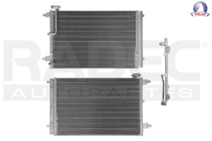 228-0211-00 CONDENSADOR DE AIRE AD A8 QUATTRO 11-14 V6 3.0 LTS AUT/STD C/SECADOR 25 4/5X17 1/3X16MM ALUM SOLD POLAR