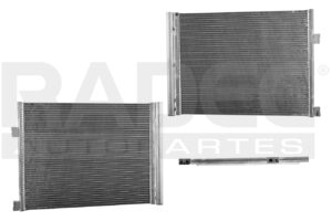 228-0509-00 CONDENSADOR CD CT6 16-20 L4 2.0/ V6 3.0, 3.3 LTS AUT/STD C/SECADOR 24X18X16MM ALUM SOLD POLAR
