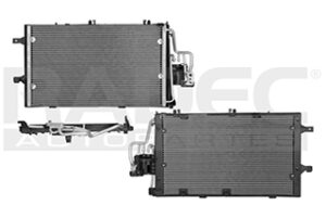 228-0617-03 CONDENSADOR DE AIRE CV CORSA/TORNADO 03-10 L4 1.2, 1.4, 1.6, 1.8 LTS C/SECADOR 23X15X16MM
