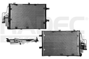 228-0617-04 CONDENSADOR CV CORSA 02-08 L4 1.4, 1.8L C/SECADOR 22 1/4X14 7/8X16MM ALUM SOLD POLAR